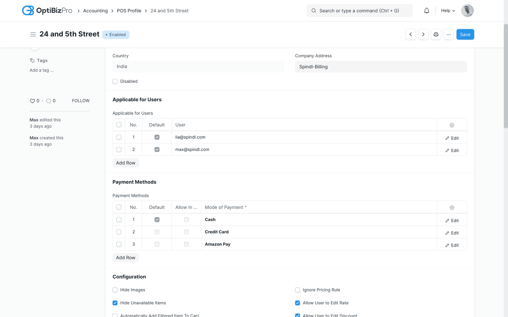 OptiBizPro - open source pos software